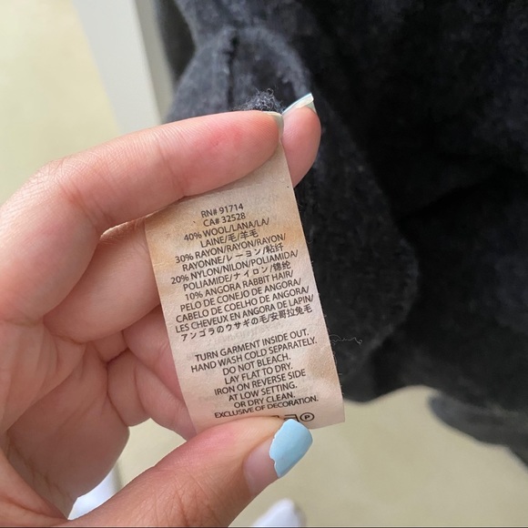 ARMANI EXCHANGE Gray and Black Wool Turtleneck - Picture 7 of 7